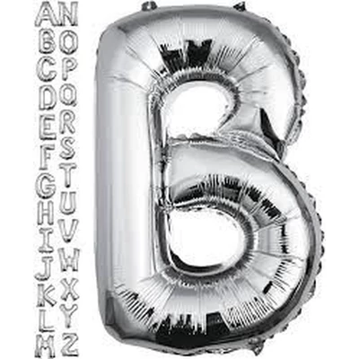Fólia lufi - Nagy Ezüst "B" Betű 40"-es