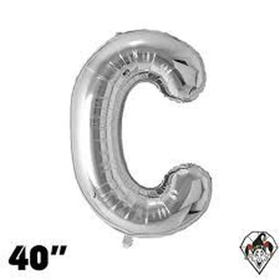 Fólia lufi - Nagy Ezüst "C" Betű 40"-es