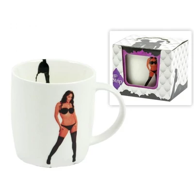 Bögre - Vetkőzős szexi nő 3.