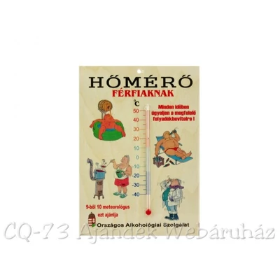 Fa tábla - Hőmérő férfiaknak