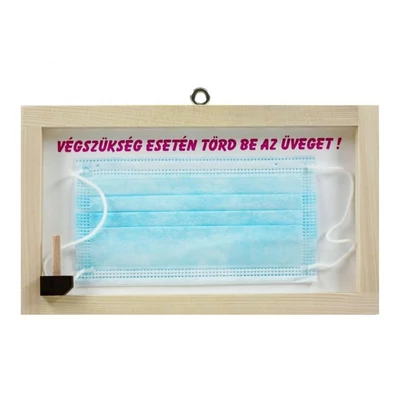Fa tábla - Végszükség esetén , maszk