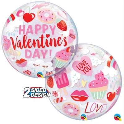 22 inch-es Everythings Valentine's - Valentin-napi Ikonok Bubble Luf