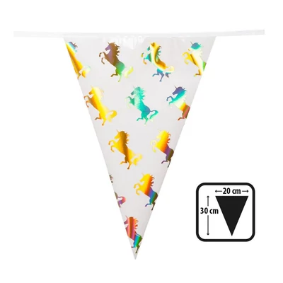 Unikornis - Arany mintás Zászlófüzér 4M