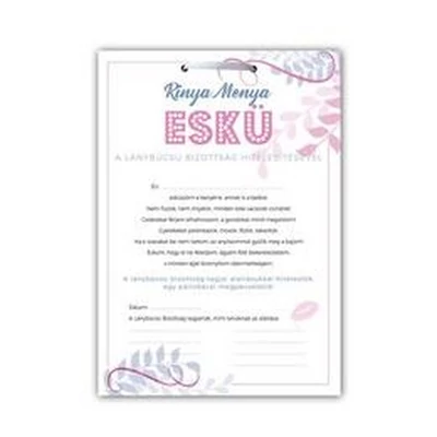 Ajándék Tábla - Rinya Menya Eskü