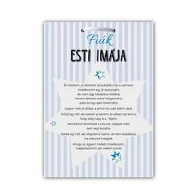 Ajándék Tábla - Fiúk Esti Imája