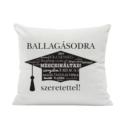 Párna Ballagásra Fekete Talárral 40 X 40 Cm
