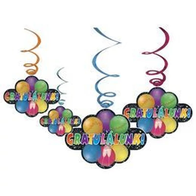 Gratulálunk! Függődekoráció - 6 db-os