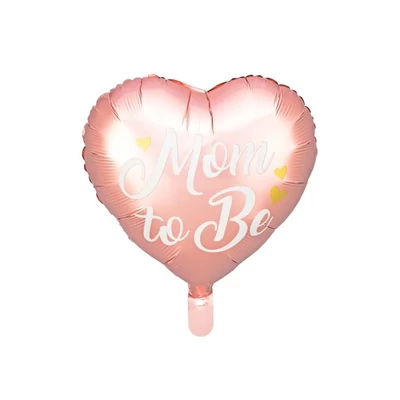 Fólia lufi - 14"-es Babaváró Mom to Be- Rose Gold Léggömb