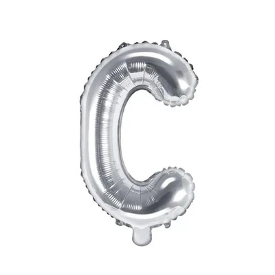 Fólia lufi - 14˝-es Ezüst - C -