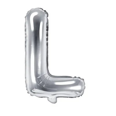 Fólia lufi - 14˝-es Ezüst - L -