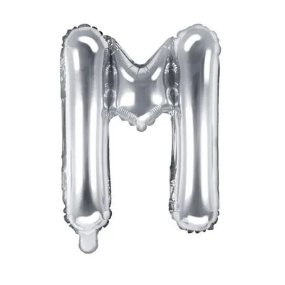 Fólia lufi - 14˝-es Ezüst - M -