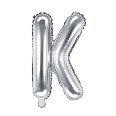 Fólia lufi - 14˝-es Ezüst - K -