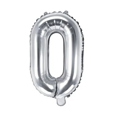 Fólia lufi - 14˝-es Ezüst - O -
