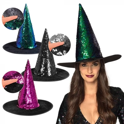 Boszorkány kalap - Flitteres , több színben