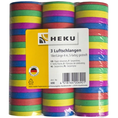 Szerpentin - Színes 3db/cs