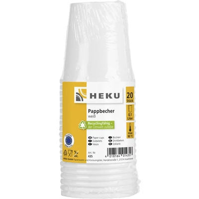 Papír pohár - 1dl , 20 db