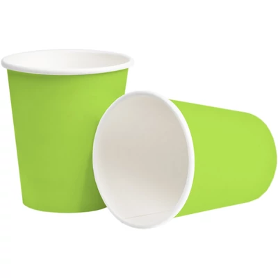 Papírpohár - Zöld , 10 db/cs , 2,5 dl