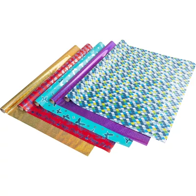 Csomagolópapír - Fényes , több mintával