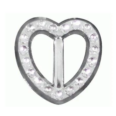 Dekorációs kellék - Szív ezüst 3,3 mm