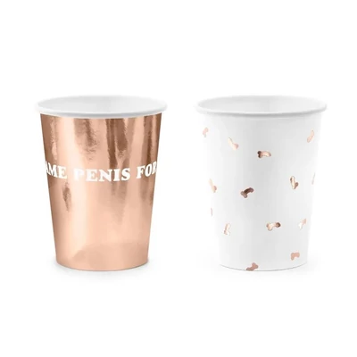 Papírpohár - Fütyi mintás 2