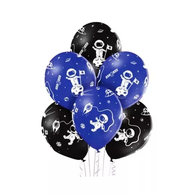 Űrhajós Planet léggömb, lufi 6 db-os, Héliummal