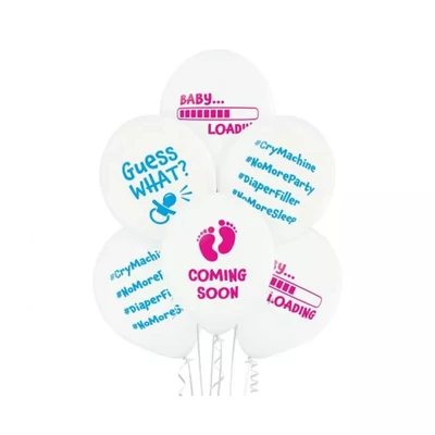 Baby Loading léggömb, lufi 6 db-os, Héliummal