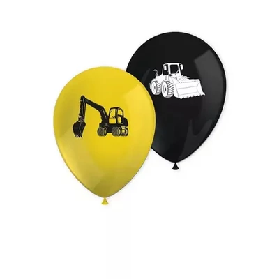 Építkezés Grabber léggömb, lufi 8 db-os, Héliummal