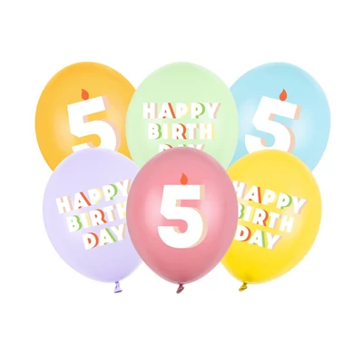 30 cm-es lufik, 5 , vegyes, Héliummal